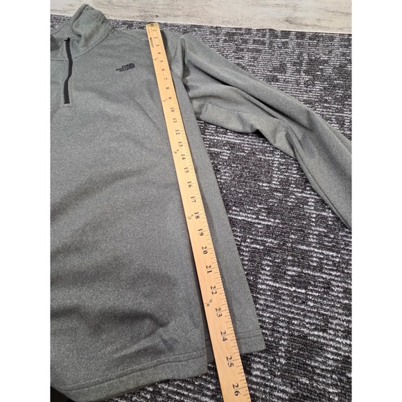The North Face Fleece Pullover Womens XXL Gray Quarter Zip Embroidered Logo - Picture 5 of 5
